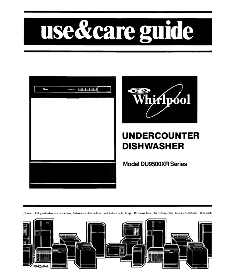 Whirlpool DU9500XR Series Use & care guide
