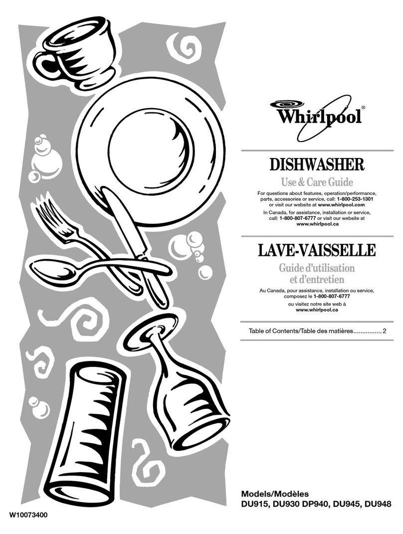 Whirlpool DU930 DP940 User manual