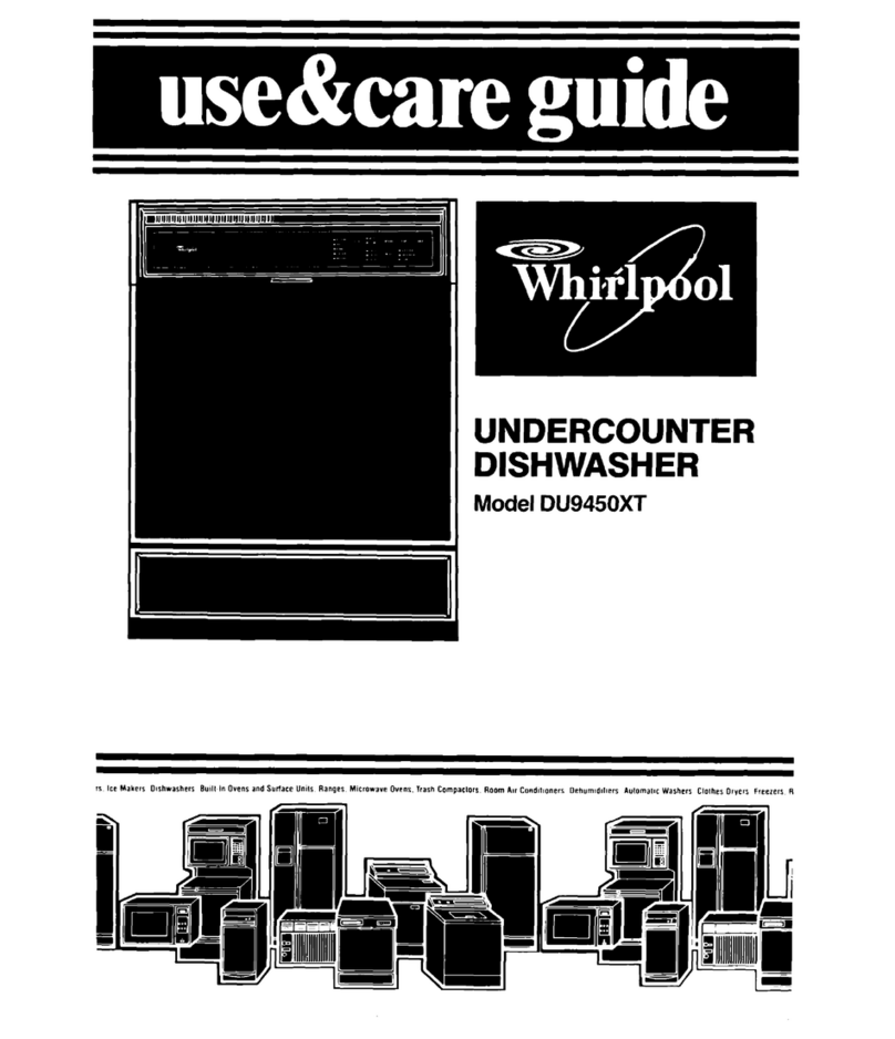Whirlpool DU9450XT Use & care guide