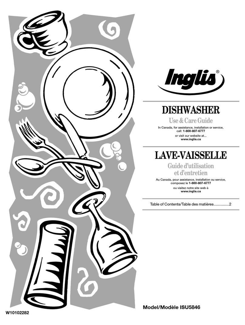 Inglis ISU5846 Use and care guide