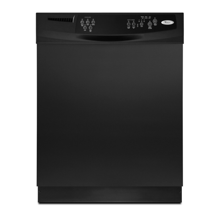 Whirlpool GU3100XTVB - 24" Dishwasher installation instructions