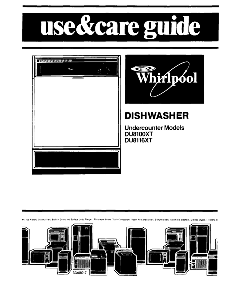 Whirlpool DU8100XT User manual