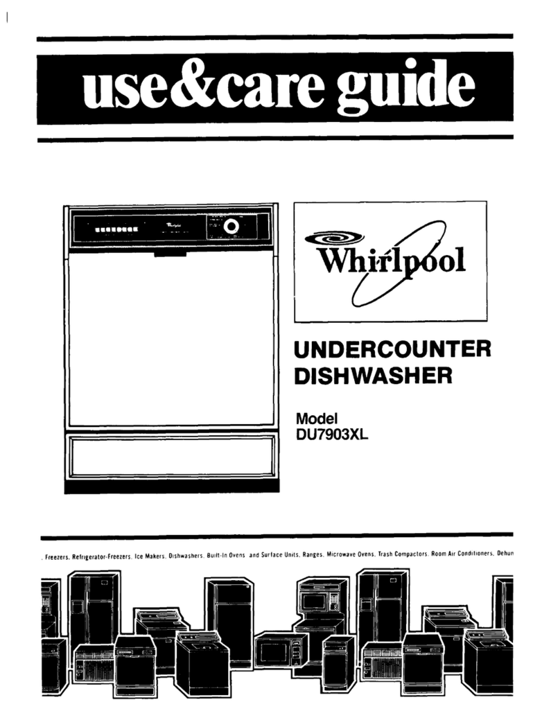 Whirlpool DU7903XL Use & care guide