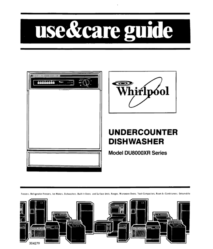 Whirlpool DU8000XR Series Use & care guide