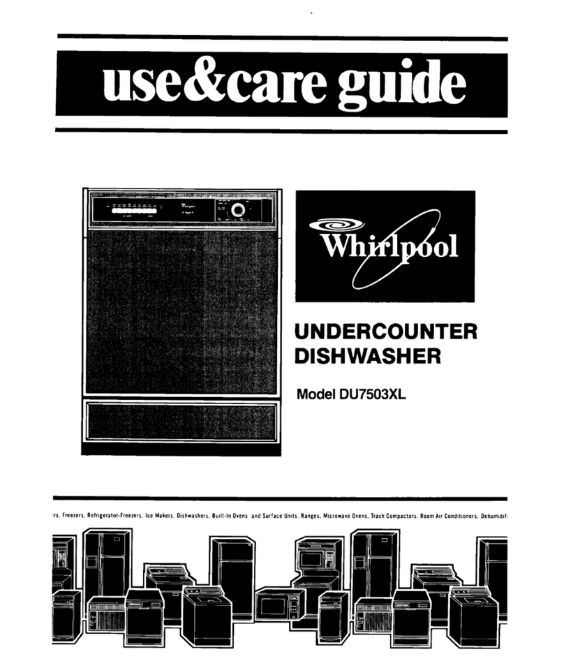 Whirlpool DU7503XL User manual Whirlpool DU7503XL User manual