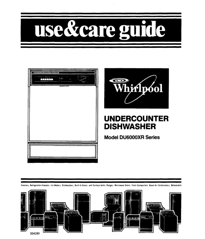 Whirlpool DU6000XR Series User manual Whirlpool DU6000XR Series User manual