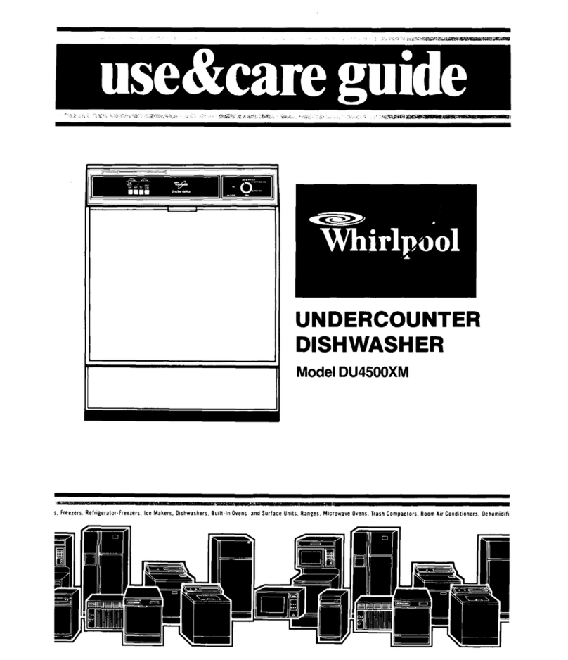 Whirlpool DU4500XM User manual Whirlpool DU4500XM User manual