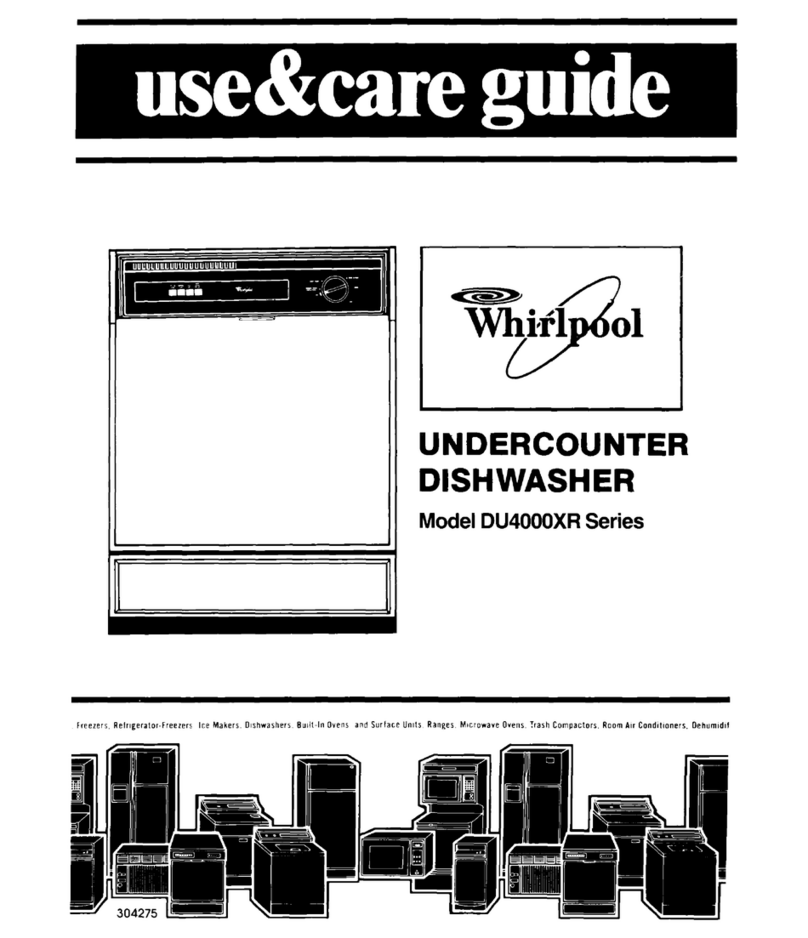 Whirlpool DU4000XR Series User manual