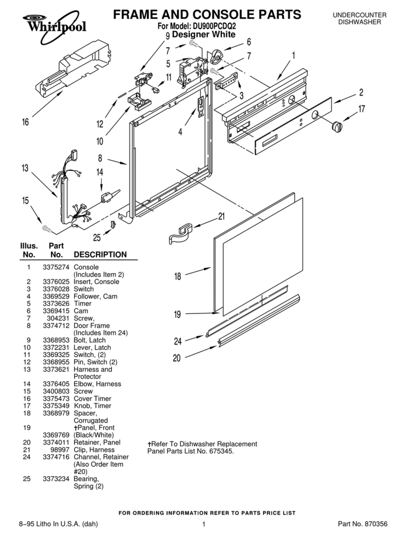 Whirlpool DU900PCDQ2 parts manual