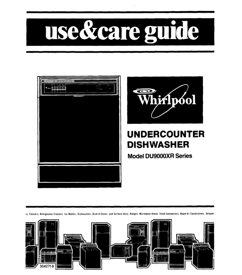 Whirlpool DU9000XR Series User manual Whirlpool DU9000XR Series User manual