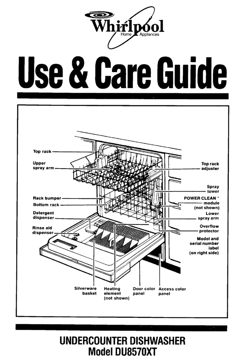 Whirlpool DU8570XT Use and care guide
