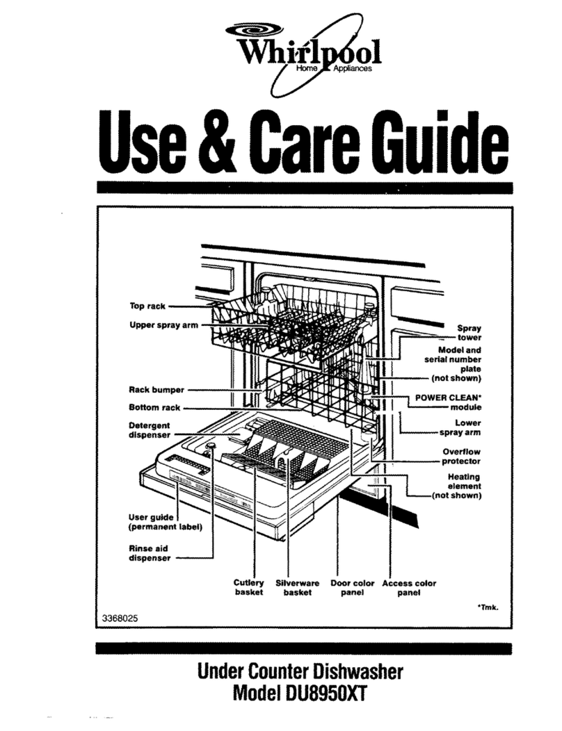 Whirlpool DU8950XT Use & care guide