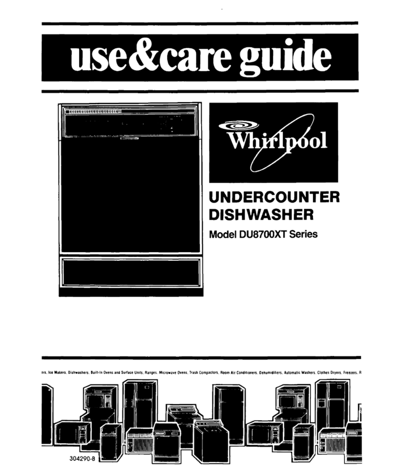 Whirlpool DU87OOXT Series User manual