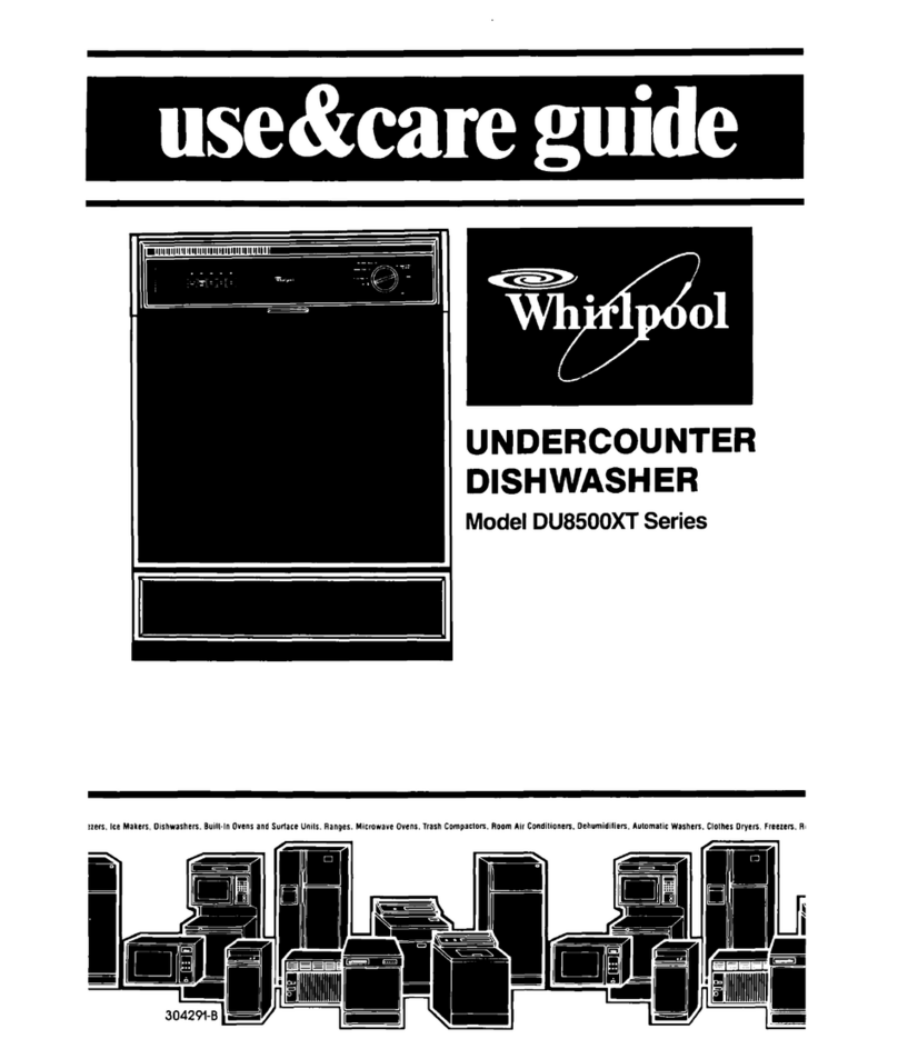 Whirlpool DU8500XT Series Use & care guide