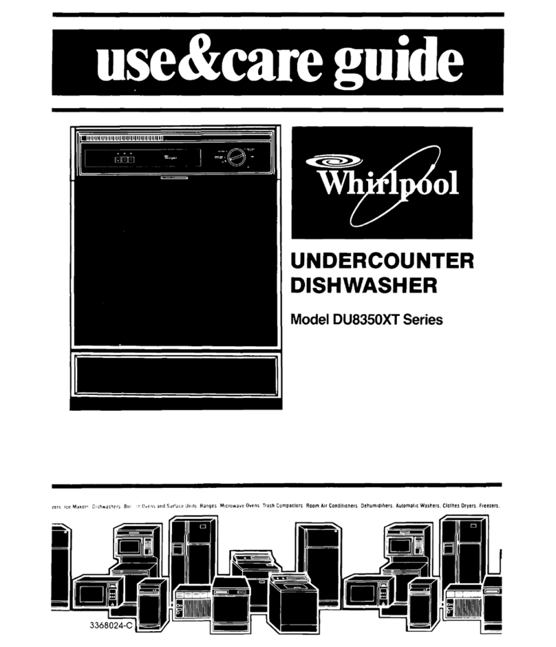 Whirlpool DU8350XT Series Use & care guide