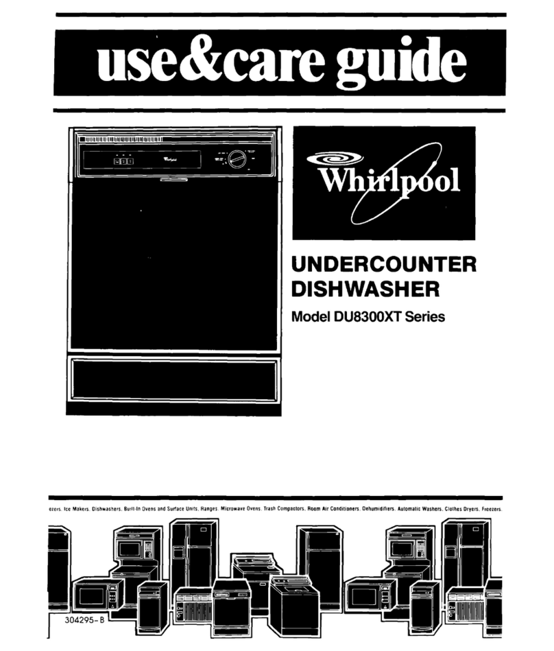 Whirlpool DU8300XT Series Use & care guide