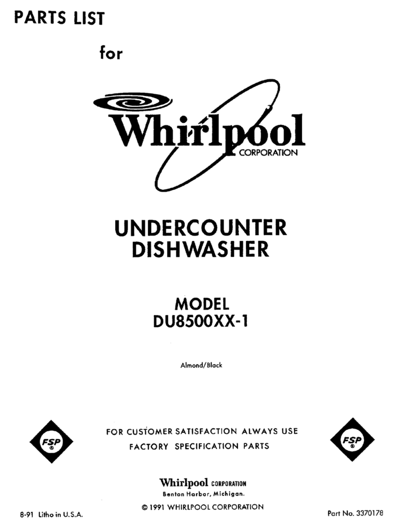 Whirlpool DU8500XX-1 parts list