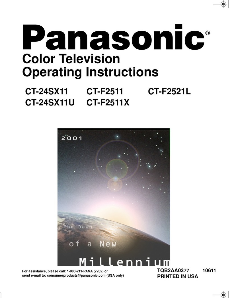 Panasonic CT-24SX11 User manual Panasonic CT-24SX11 User manual
