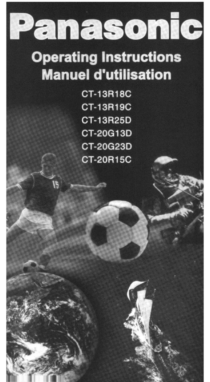 Panasonic CT-13R25D Operating User manual