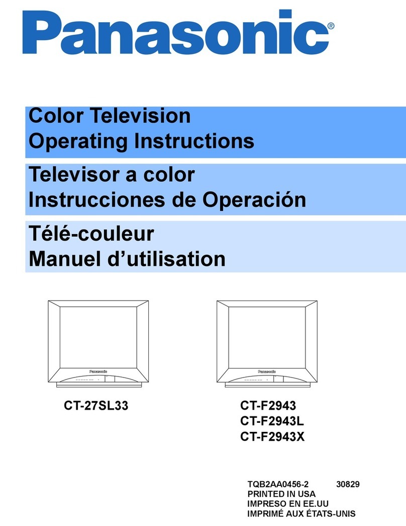 Panasonic CT-27SL33 operating instructions