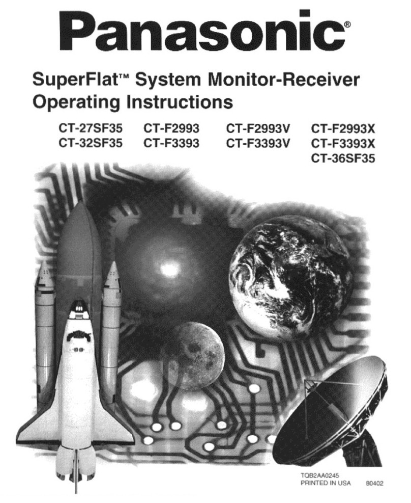 Panasonic SuperFlat CT-32SF35 User manual