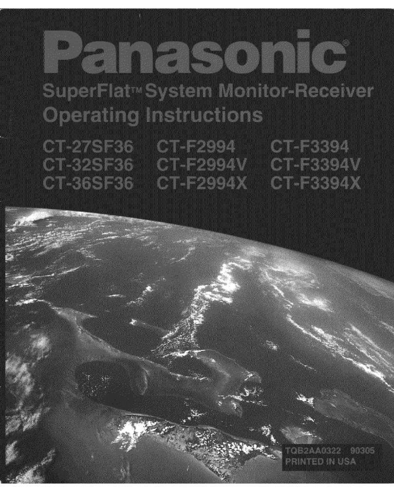 Panasonic SuperFlat CT-36SF36 User manual
