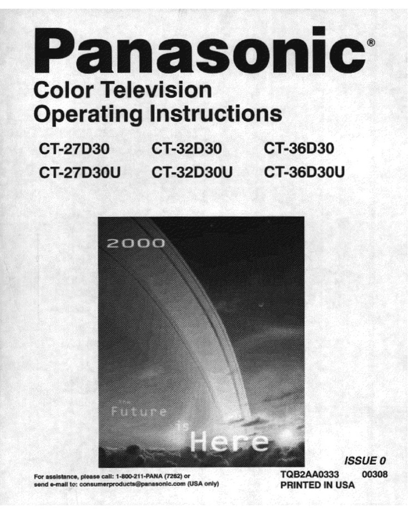 Panasonic CT-36D30 User manual Panasonic CT-36D30 User manual