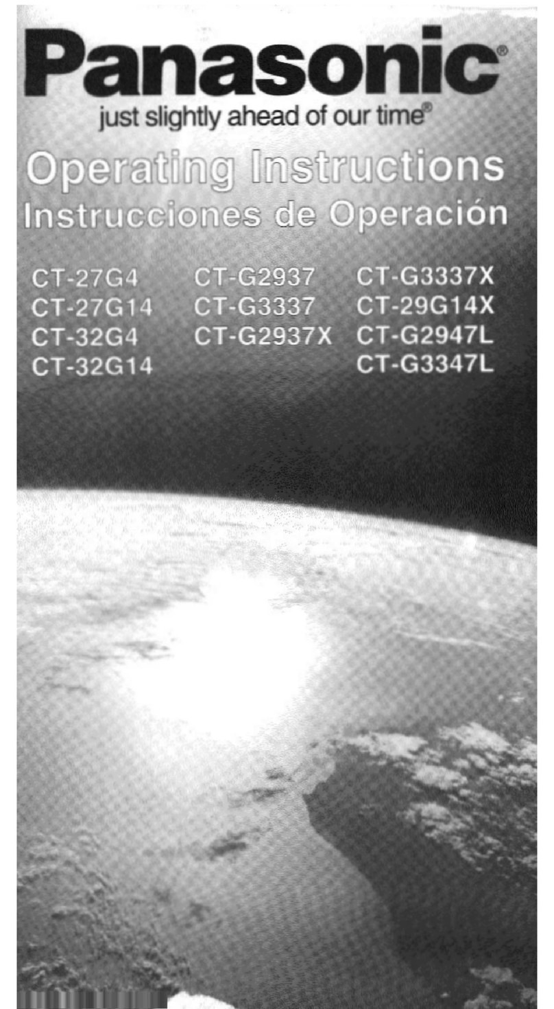 Panasonic CT-27G14 User manual