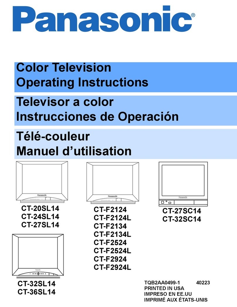 Panasonic CT-32SC14 User manual Panasonic CT-32SC14 User manual
