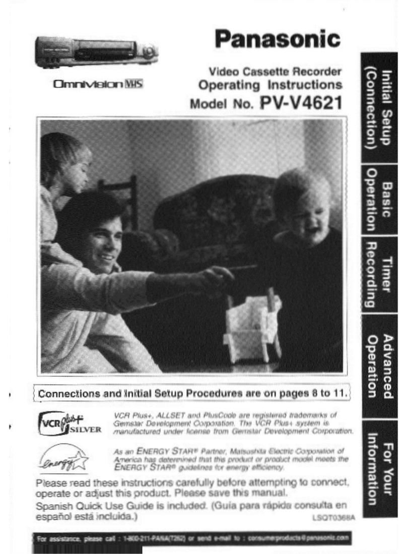 Panasonic Omnivision PV-V4621 User manual