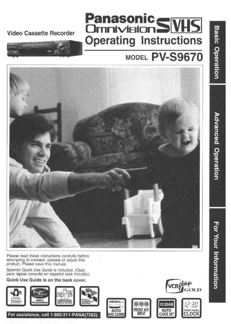 Panasonic Omnivision PV-S9670 User manual
