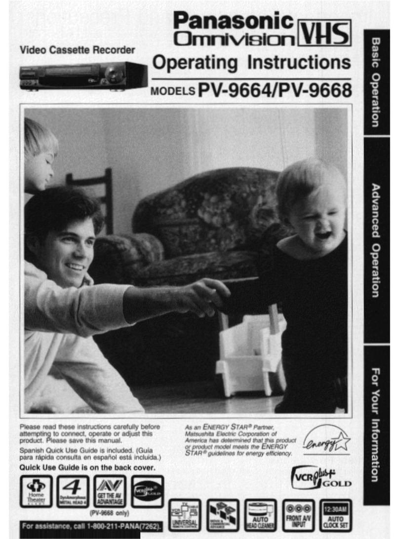 Panasonic Omnivision PV-9668 User manual