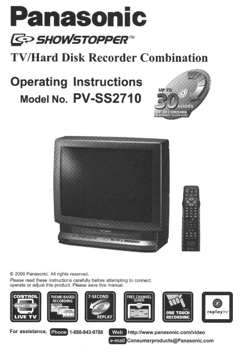 Panasonic PVSS2710 - TV/HDR COMBO User manual