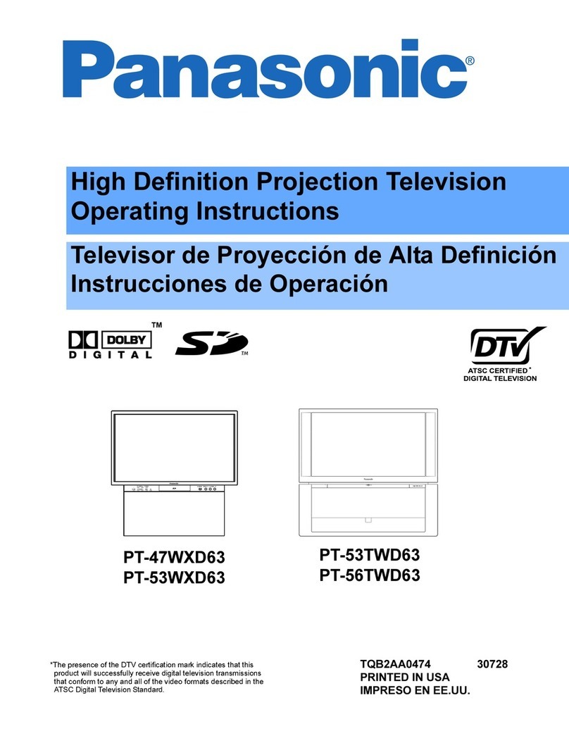 Panasonic PT-56TWD63 operating manual