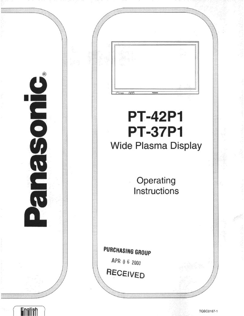 Panasonic PT-37PD4-P Operating User manual