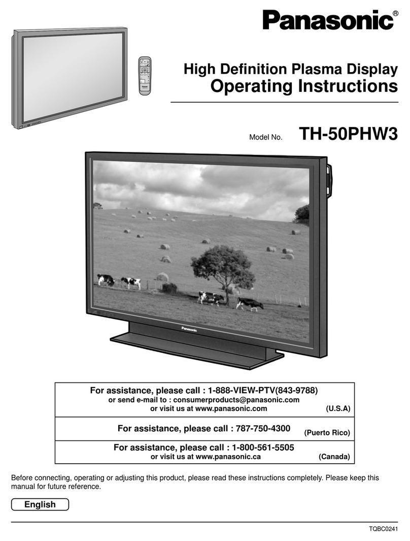 Panasonic PT-50PD3 Operating User manual Panasonic PT-50PD3 Operating User manual
