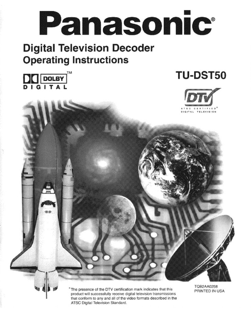 Panasonic TU-DST50 Operating operating instructions