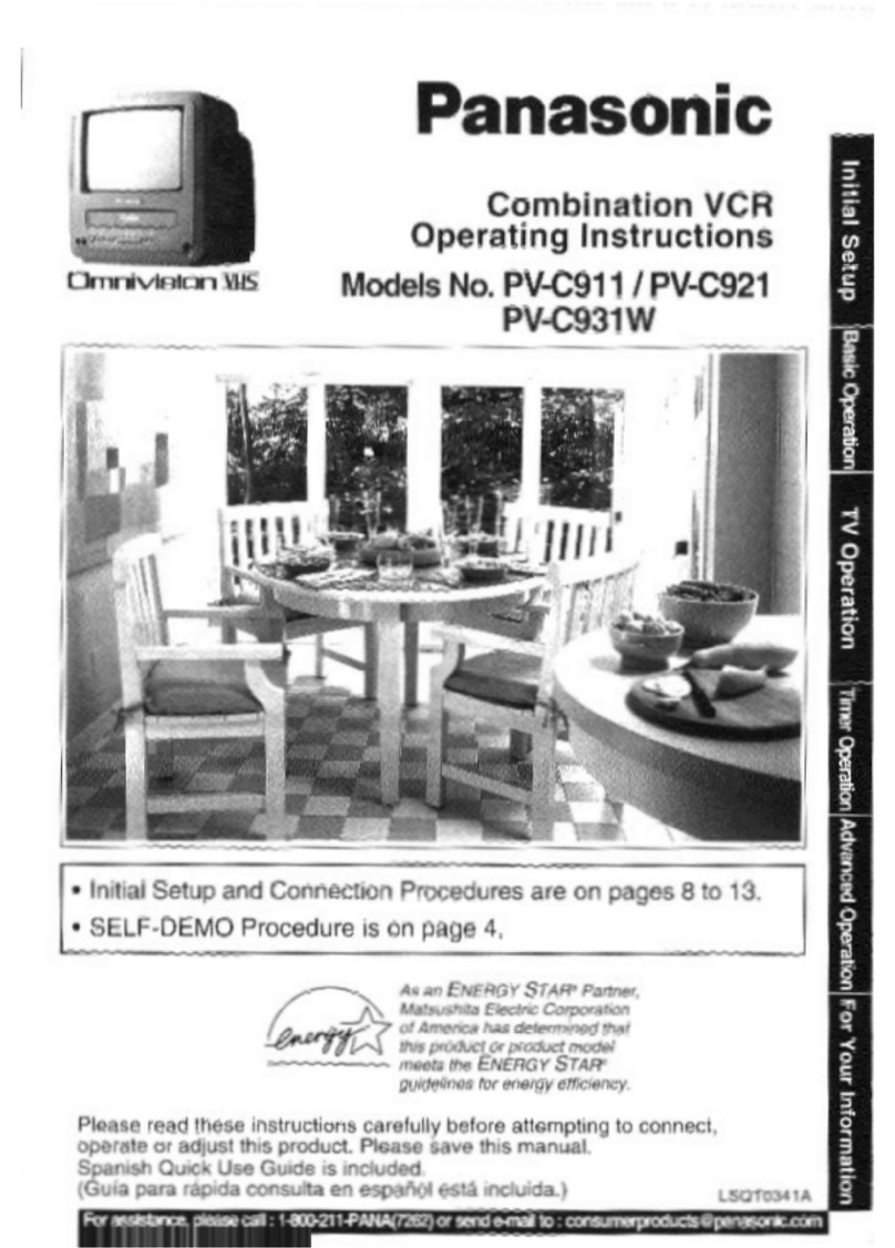 Panasonic Omnivision PV-C931W User manual