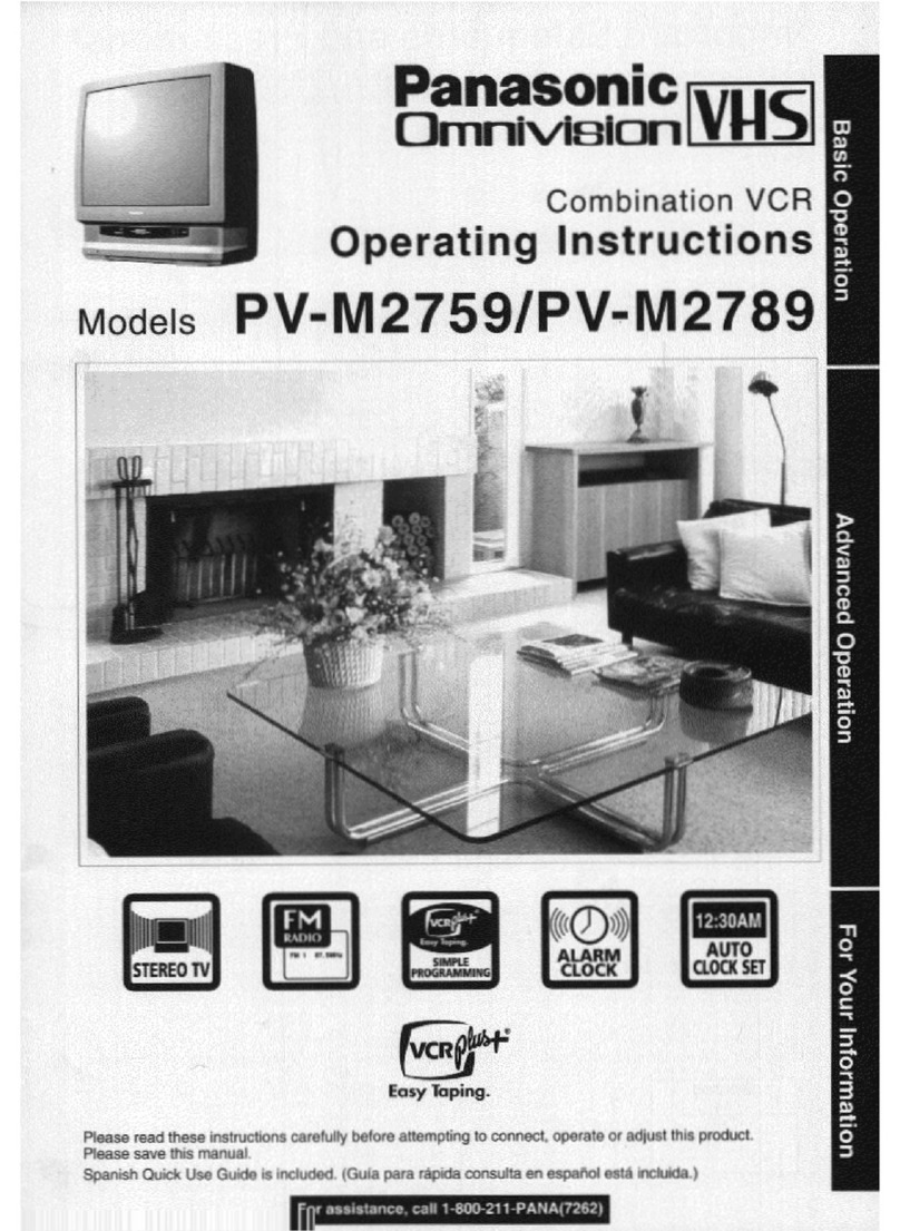 Panasonic PV-M2759 Operating User manual
