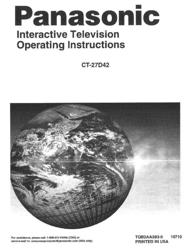 Panasonic CT-27D42 User manual Panasonic CT-27D42 User manual