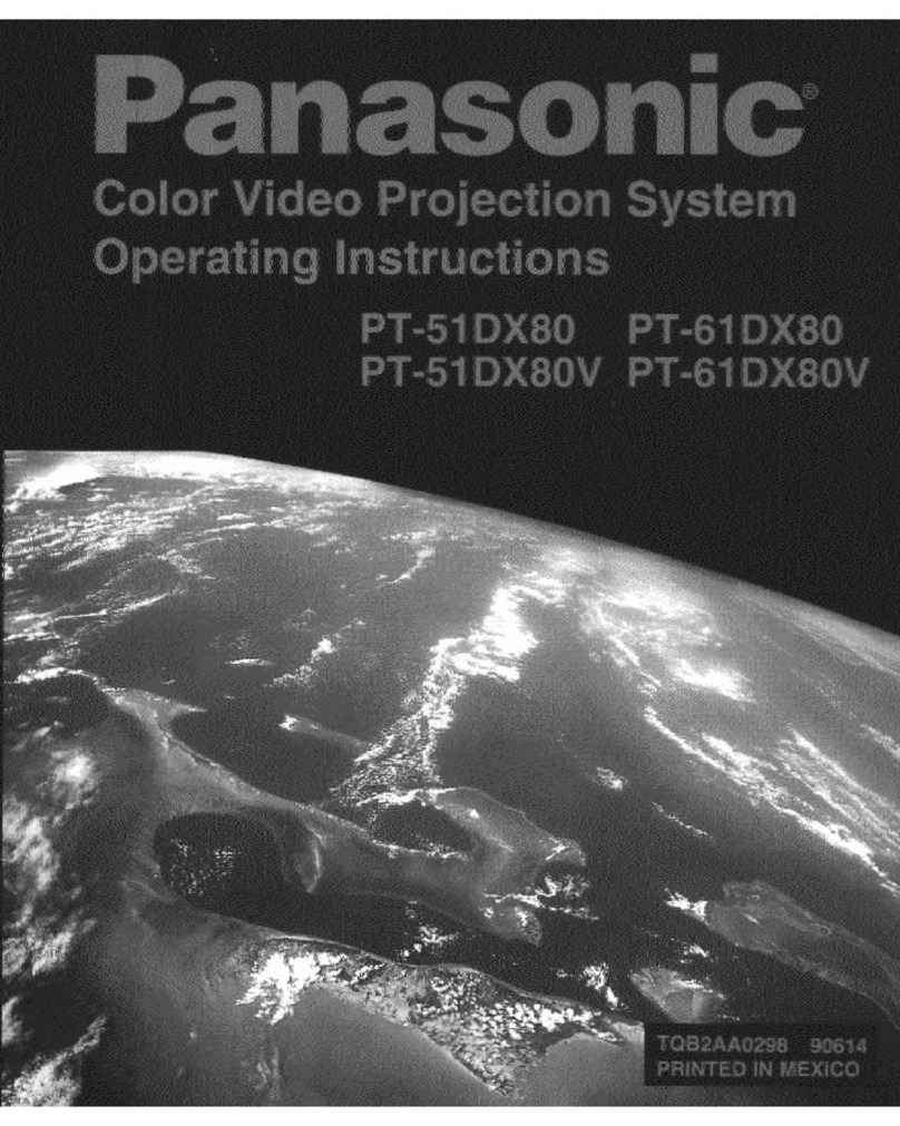 Panasonic PT-51DX80 operating instructions