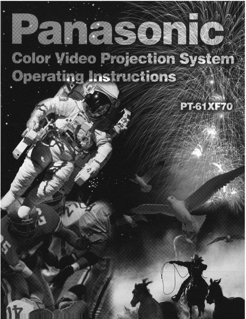 Panasonic PT-61XF70 User manual