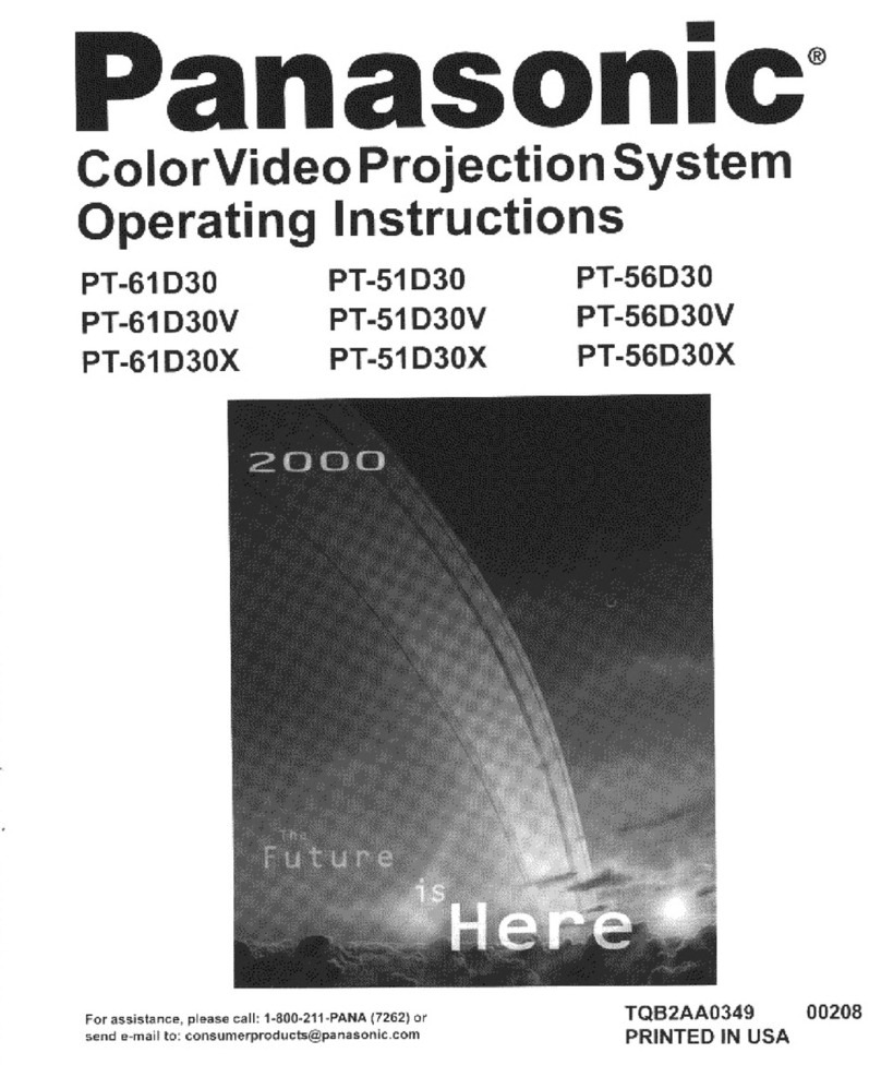 Panasonic PT-61D30 User manual
