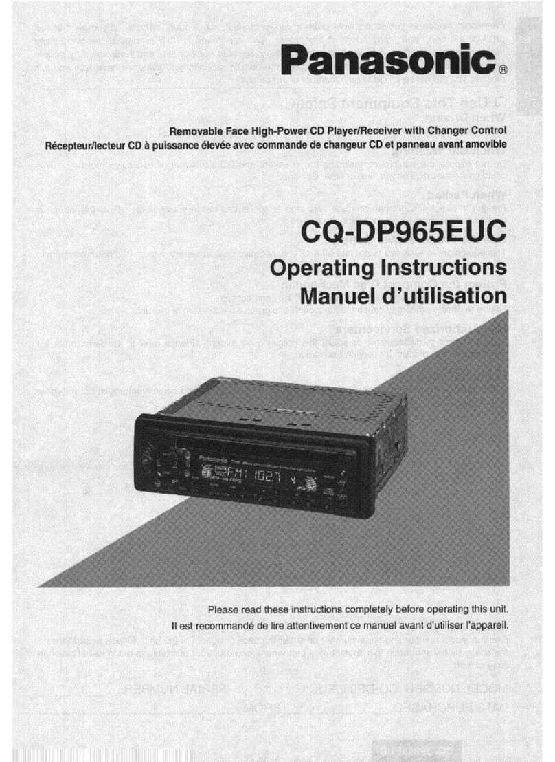 Panasonic CQ-DP965 Operating User manual
