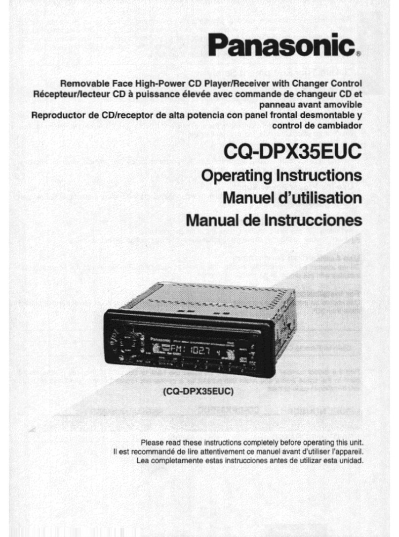 Panasonic CQ-DPX35 operating instructions