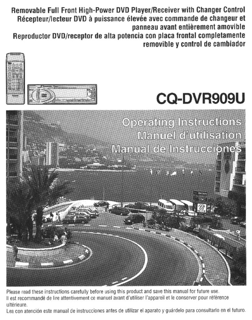 Panasonic CQ-DVR909U User manual