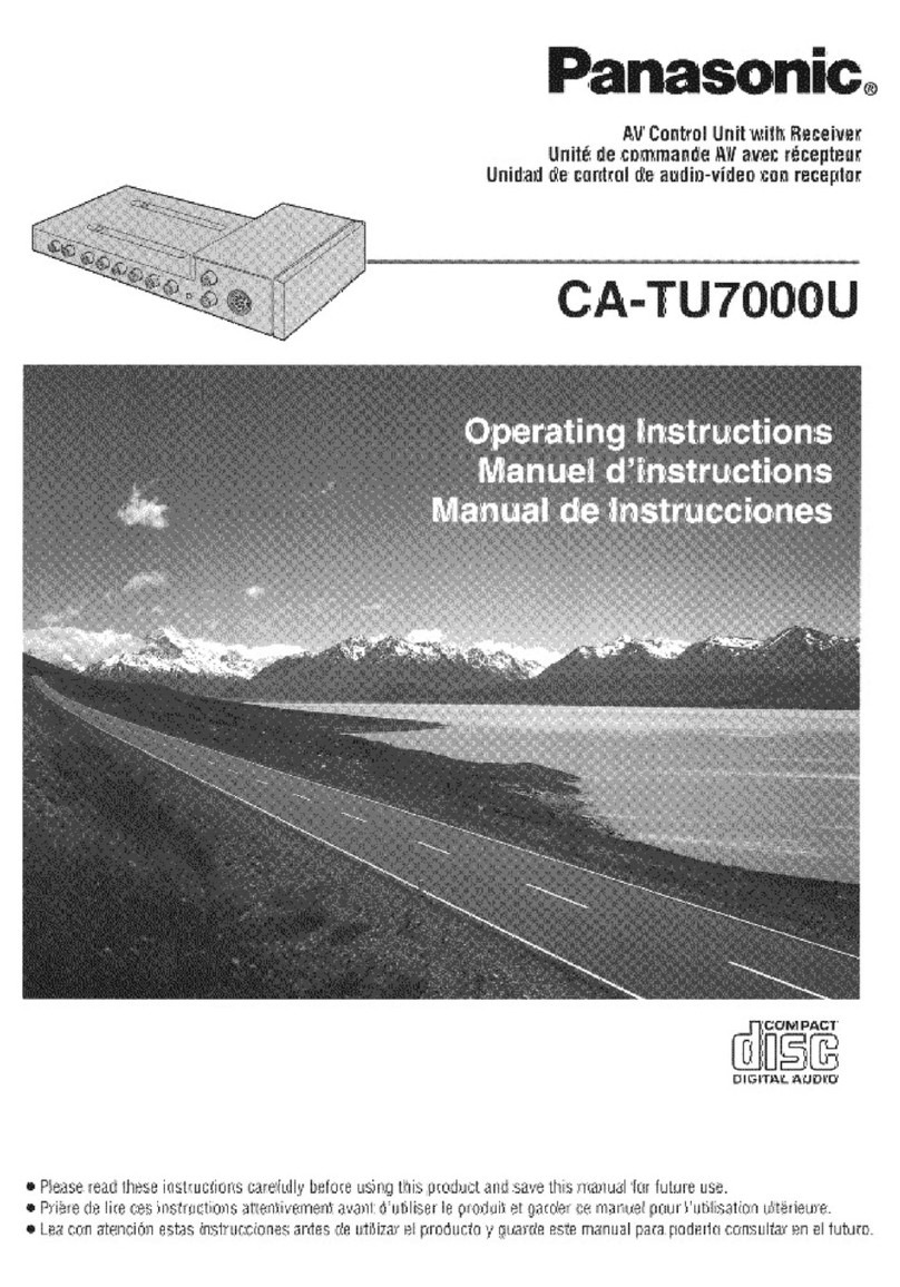 Panasonic CATU7000U - AV CTRL AMP User manual