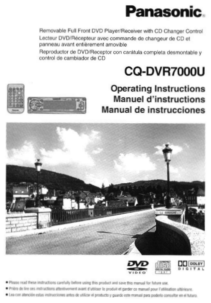 Panasonic CQ-DVR7000U User manual