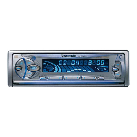 Panasonic CQDFX301U - AUTO RADIO/CD DECK User manual
