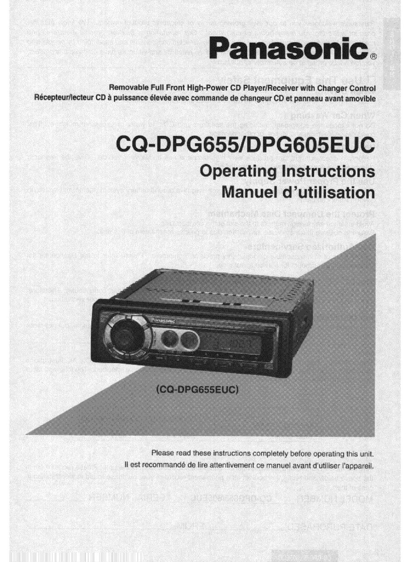 Panasonic CQ-DPG605 Operating User manual